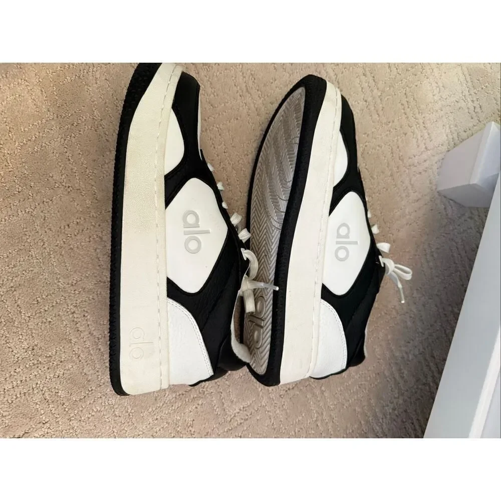 EUC Alo Recovery Mode Sneaker Black/White W7/M5.5